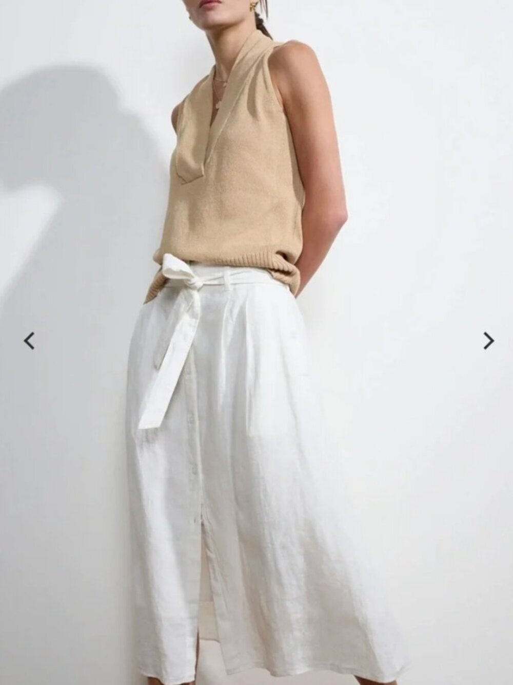 Brochu Walker Teagan Belted Midi Skirt (XS) - Picture 2 of 9
